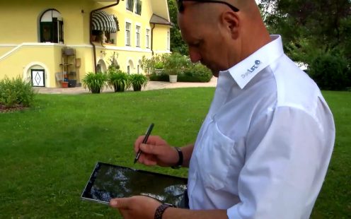 Planung der Bewässerungsanlage vor Ort