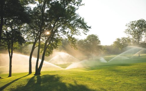 Automatische Bewässerung für Golfplätze
