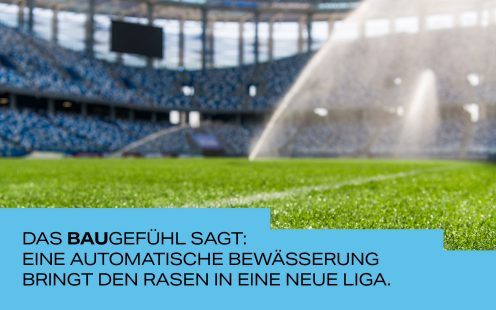 Baugefühl Fussballplatz Bewässerung