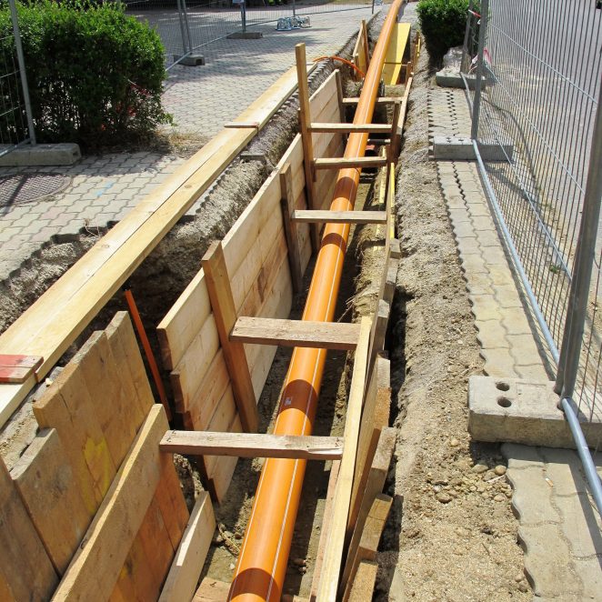 Berstlining mit PE Gas RC Robust Gasrohr