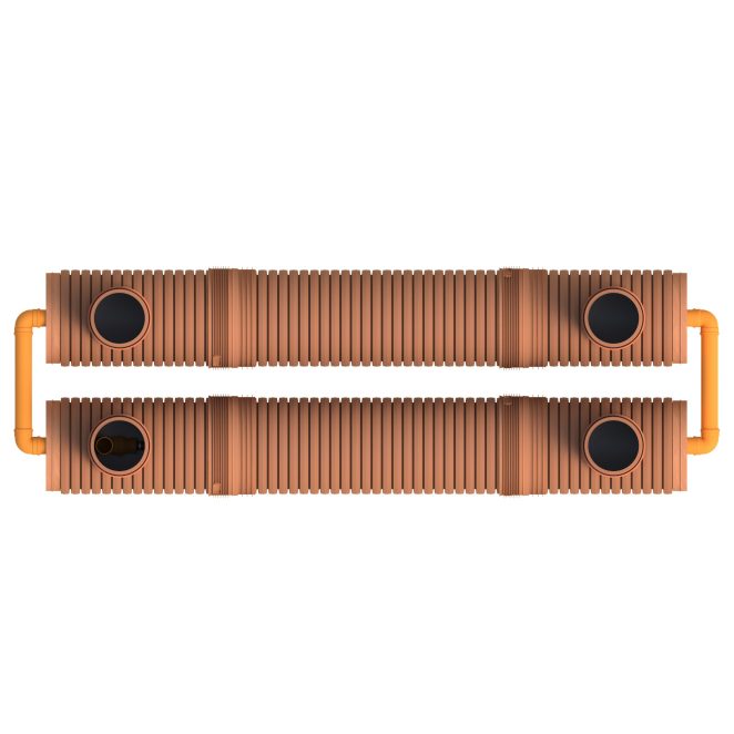Graphic 2 -Tank Stormwater Retention Pipe Top View