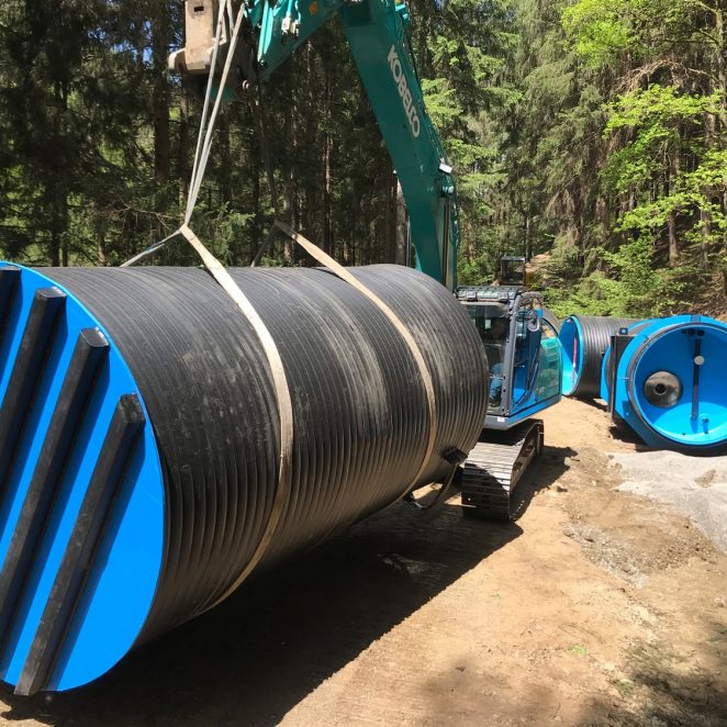 Verlegung Trinkwasserspeicher in Bruck Mur
