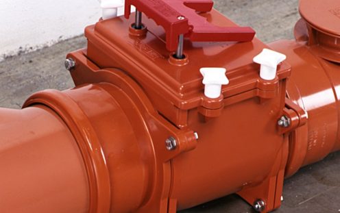 Rückstauklappe einfach – verlegt