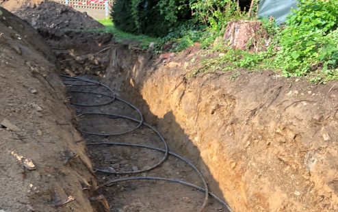 Verlegung Ringgrabenkollektor