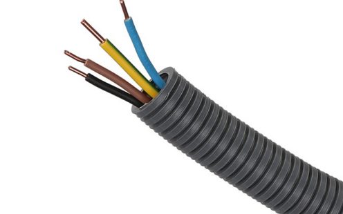 Vorverdrahtetes Elektroinstallationsrohr mit PVC Adernleitung