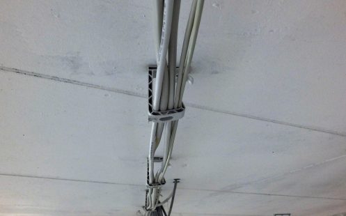 Pipelife Stecksystem - Kabelsammelhalter installiert