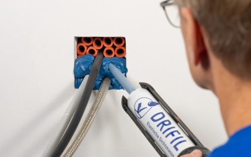 Rohrdurchführung abdichten mit Drifil