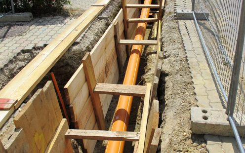 Berstlining mit PE Gas RC Robust Gasrohr