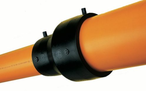 Gasrohr PE 100 mit Reduktionsformstück