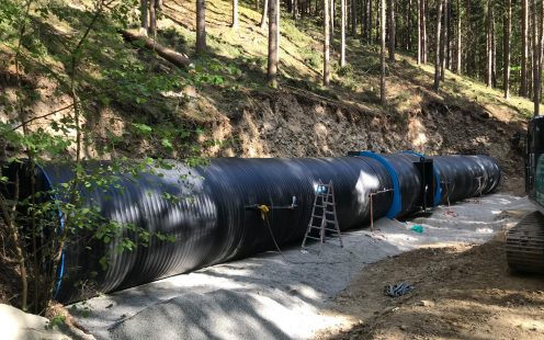 Verlegung Trinkwasser Hochbehälter