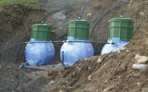 Trinkwasserspeicher verlegt