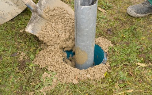 Verlegung Fundamentrohr