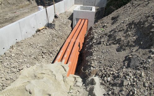 Verlegung Kabelkanalrohr KKR