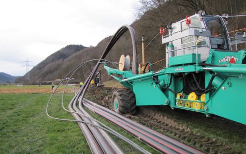 Verlegung Kabelschutzrohr KSX-PE