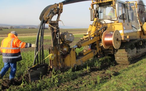 LWL Verlegung mit Pflügen