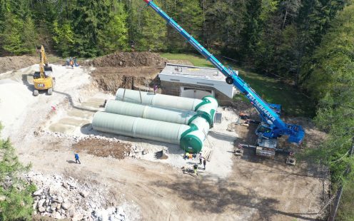 Verlegung Trinkwasserspeicher in Bruck Mur