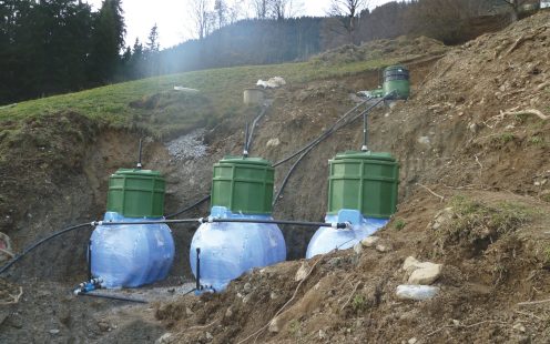 Trinkwasserspeicher verlegt