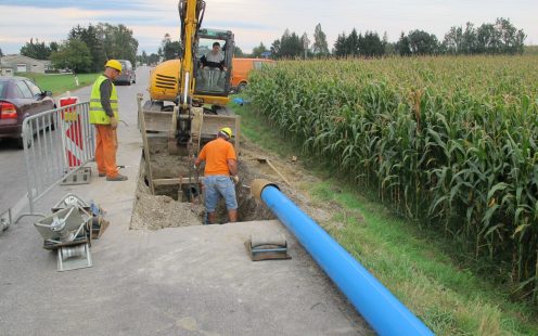 Aqualine Trinkwasserrohr grabenlose Verlegung
