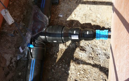 Elektromuffenschweißen Trinkwasserleitung und Formstücke