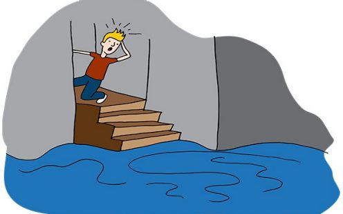 Grafik überfluteter Keller