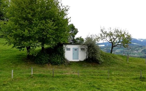 abgelegener Hochbehälter für Trinkwasser 