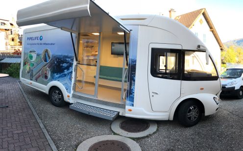 Pipelife Van auf Tour