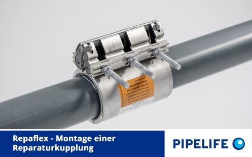 Videoteaser Montage einer Repaflex Reparaturkupplung
