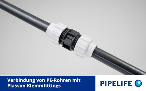 Videoteaser Verbindung PE Rohre mit Plasson Klemmfittings