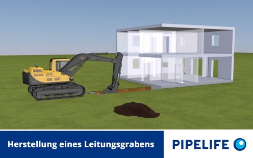 Video Teaser Herstellung eines Leitungsgrabens