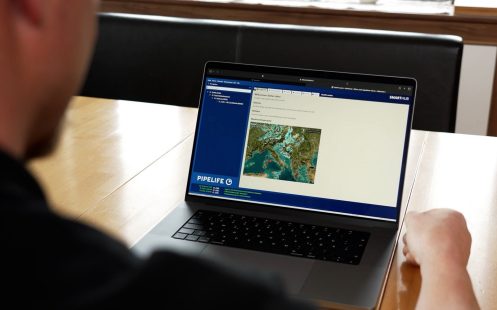 Pipelife SmartHub Nutzung auf Laptop