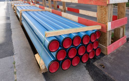 Trinkwasserrohre aus chemisch recyceltem Kunststoff