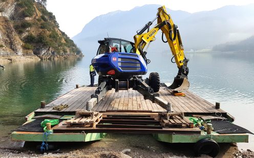 Verlegung Abwasserleitung im Achensee