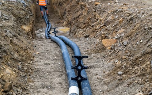 Verlegung Kabelschutz auf S10