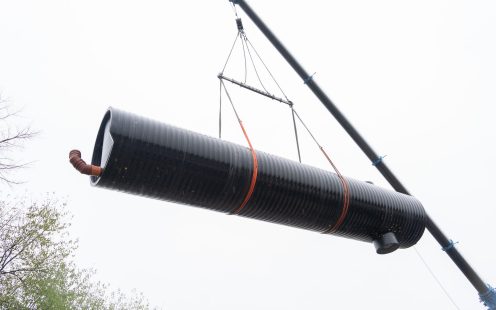 PE-HD Stauraumkanal Versetzung