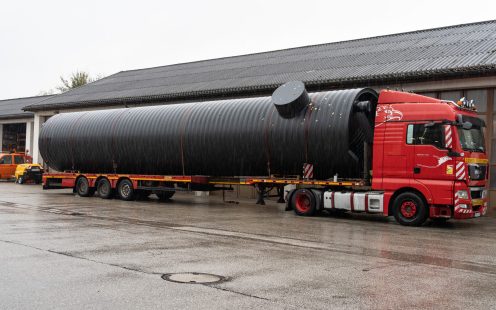 PE-HD Stauraumkanal Versetzung