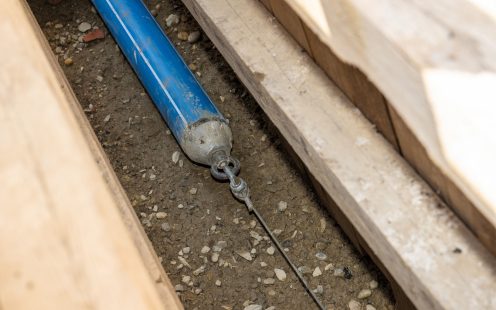 Spülbohren mit Aqualine RC Robust Trinkwasserrohr
