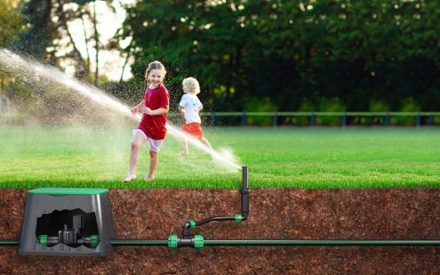 Heroimage Irrigation with 3d Graphic